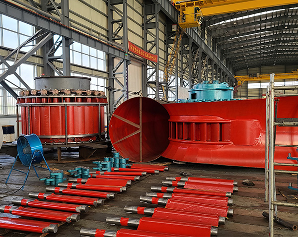 混流水轮机装配中